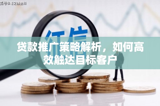 江阳贷款推广策略解析，如何高效触达目标客户