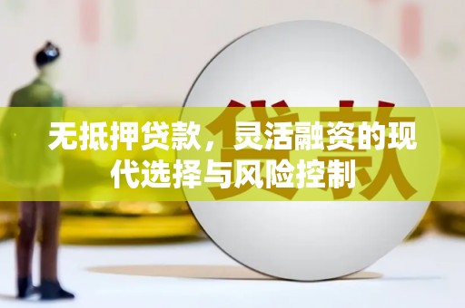 江阳无抵押贷款，灵活融资的现代选择与风险控制