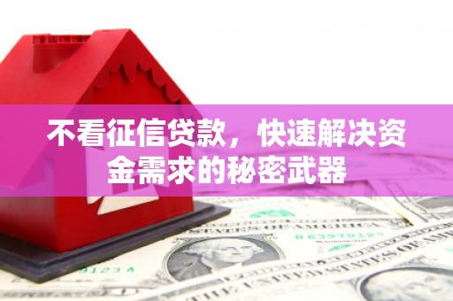 江阳不看征信贷款，快速解决资金需求的秘密武器
