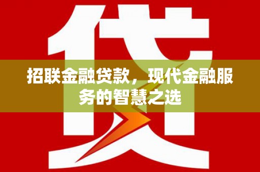 江阳招联金融贷款，现代金融服务的智慧之选