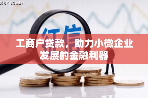 江阳工商户贷款，助力小微企业发展的金融利器
