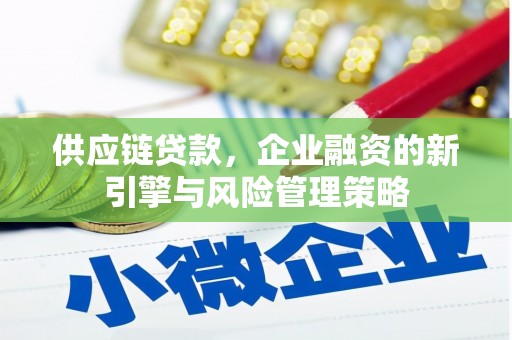 江阳供应链贷款，企业融资的新引擎与风险管理策略