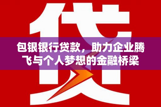 江阳包银银行贷款，助力企业腾飞与个人梦想的金融桥梁