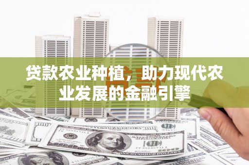 江阳贷款农业种植，助力现代农业发展的金融引擎