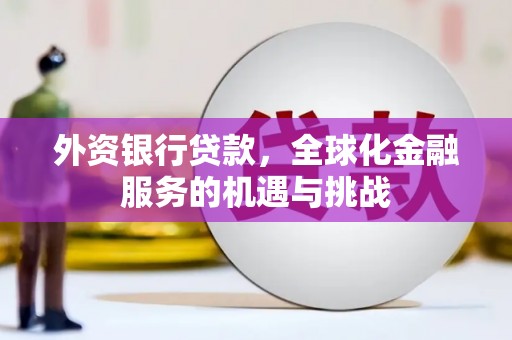 江阳外资银行贷款，全球化金融服务的机遇与挑战