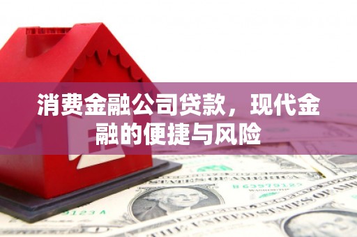 江阳消费金融公司贷款，现代金融的便捷与风险