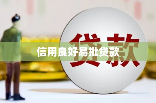 江阳信用良好易批贷款